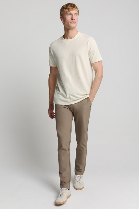 NO-EXCESS t-shirt crewneck solid relief knit